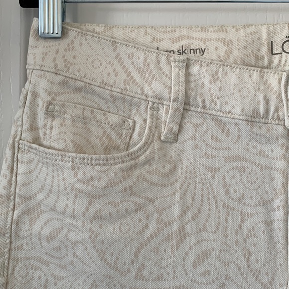 NWT LOFT Modern Skinny Print Jeans Size 6 - Picture 4 of 13